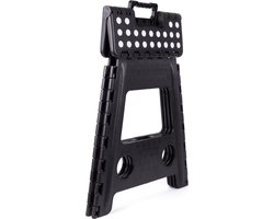 Kruk - Krukje - Keukentrap - Keukentrapje - Opvouwbaar - Zwart Wit - tot 120 kg