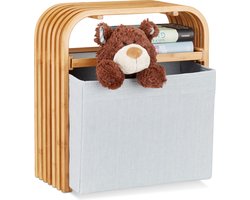 kruk met opbergruimte - bamboe hocker - kinderkruk - met plankje