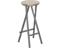 Kruk opklapbaar - Bar kruk - Compact zitten - Stalen frame - Ø 35 x 82 cm - Multicolor