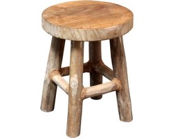 Kruk teak naturel 17x22 cm