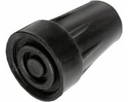 Krukdoppen 19 mm Zwart - Set van 2