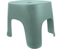 Krukje Huis - Voetenbankje Opstapje - Badkamer Hulpje - Antislip Pootjes - 26x24x23cm - Groen