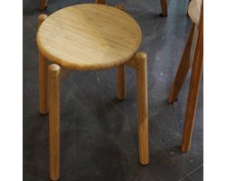 Krukje Kool - Ø32x45cm - bamboehout - Emob Exclusive - Black Friday - Bruin - Hout - Black Friday -