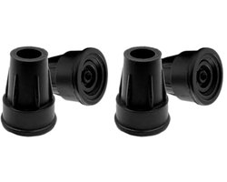Krukken Dop 19 mm, 18 mm en 17 mm (x4 stuks) - Rubberen Voetjes voor Krukken en Loopstokken - Antislip Krukrubber