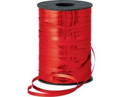 Krullint 5mm-500mtr metallic rood