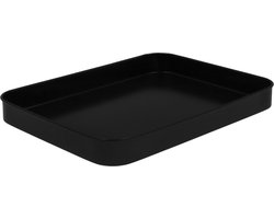 Krumble Braadslede - Ovenschaal - Bakplaat - Braadpan - Rechthoekig - Metaal - Bak - Antraciet - 19 x 24,5 x 2.5 cm (lxbxh)