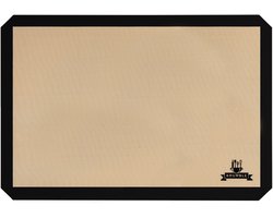 Krumble Siliconen Bakmat 40x60 cm - Extra Groot - Voor horeca en professionele ovens - Niet geschikt voor standaard thuisovens - Antikleef & Antislip - Zwart