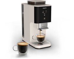 Krups Coffee Crush SA4001 - Automatische koffiemachine - Ivory - Compact 15 cm - Geschikt voor bonen en gemalen koffie