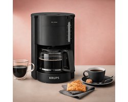 Krups F30901 ProAroma Filter Koffiezetapparaat – 10 Kopjes – Glazen Kan – 1050W – Automatische Uitschakeling – Zwart