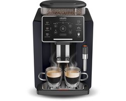 Krups Sensation C50 EA910B - Volautomatische Espressomachine - Nachtzwart - Stijlvol Design - Personaliseren en Favorieten Opslaan - Koffiemachine met bonen