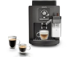 Krups Serenity Milk EA402H - Volautomatische Espressomachine - Milk Maestro Melksysteem - One Touch Cappuccino - Donkergrijs - Snel Opgewarmd - Compact