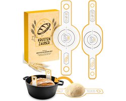 Krustenzauber Ovale & Ronde Bakmat Set van Duurzaam Siliconen | De Broodslinger Zorgt voor Het Soepel Optillen van Het Brood uit de Pan | Broodbakmat, Broodmat | Brood Bakken