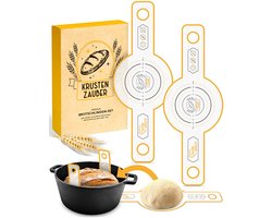 KRUSTENZAUBER ronde broodslinger set van 2 – siliconen bakmat voor brood bakken – antiaanbak bakonderlegger – eenvoudig brood uit de pan tillen