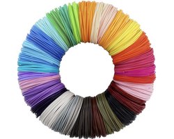 Kruzzel PLA 3D-filamenten Set - 60m Kleurrijk en Milieuvriendelijk Filament - 20 Kleuren