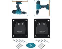 Krylanso® - 2x Gereedschap houder voor DeWalt XR 14,4V/18V/20V - Incl. bevestigingsmateriaal