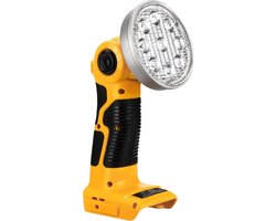 Krylanso® - LED lamp voor DeWalt XR accu 14.4V-18V-20V - USB-interface: 5V 2.1A - Verstelbare Lampkop - Compact en Hanteerbaar - 9 Watt - 1000 Lumen (geleverd zonder accu en lader)