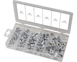 KS-Tools Assortiment Blindklinkmoeren Aluminium M3x9mm-M10x21mm - 150-dlg