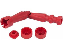 KS Tools Montagesleutel set voor WC-brillen 4-delig 123.0035