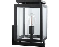 KS Verlichting - buitenverlichting - De Vecht - wandlamp - Zwart - Modern - Vierkant - E27