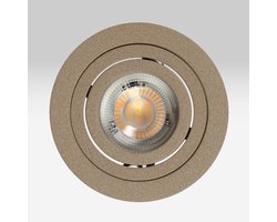 KS Verlichting - inbouwspot - Lune - rond - plafond - spot - modern - luxe - zacht - champagne - GU10 - aluminium