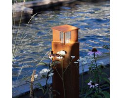 KS Verlichting - Marina 70 - tuinlamp - cortenstaal - E27 - vierkant - modern - corten