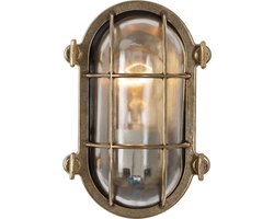 KS Verlichting - Scheepslamp Nautic III Brons - stoere bulleye buitenlamp in maritieme stijl - geschikt als plafondlamp en wandlamp