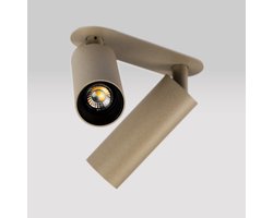 KS Verlichting spot - Vigo - champagne - 2lichts - plafondlamp - inbouw - dimbaar - GU10 - aluminium