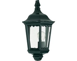 KS Verlichting - wandlamp - Ancona - plat - buitenlamp - E27 - glas - klassiek - aluminium - groen