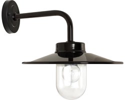 KS Verlichting wandlamp - Vita - Buitenlamp - E27 - Industrieel - Glas - Metaal - Zwart