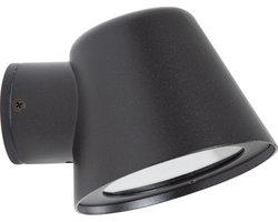 KS Verlichting - Wandlamp - Vita Cup - zwart - landelijk - GU10 - muurlamp - aluminium - buitenverlichting