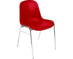 Kuipstoel Beta, stalen onderstel, stapelbaar, zithoogte 460 mm