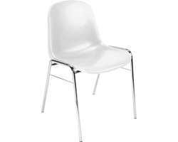 Kuipstoel Beta, stalen onderstel, stapelbaar, zithoogte 460 mm