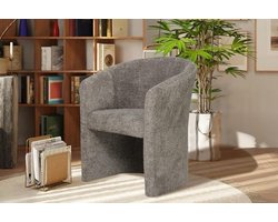 Kuipstoel Charlie - Zitstoel comfort - Woonkamer inrichting - Duurzaam design - 81 x 64 x 62 cm - Bruin