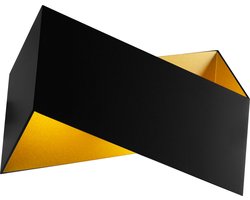 KUMIS Wandlicht zwart / goud 2xG9 excl (max 40W)