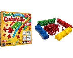 Kumtoys® Bamboo Sticks - Montessori speelgoed - Speelgoed meisjes en jongens - Knutselen meisjes en jongens - Spellen - Spelletjes voor kinderen - Kinderspeelgoed
