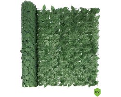 Kunst haag op rol | Beukenblad - 300x100cm - Donkergroen - UV-Bestendig - Balkon afscheding / tuin afscheiding