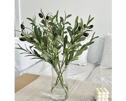 Kunst Olijfboom takken - 6 kunst olijftakken - Decoratie woonkamer - decoratieve takken - Kunstbloemen