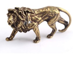 Kunst Standbeeld - Desktop Beeldje - Home Decoratie - Messing Dier - 50 Grams - Messing