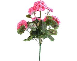 Kunstbloem geranium 45 cm, roze