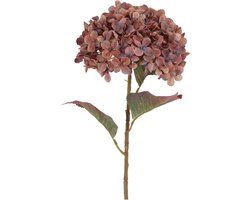 Kunstbloem hydrangea L koper
