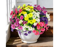 Kunstbloemen als echt outdoor weerbestendig kunstbloemen balkon balkonbloemen buiten balkon bloemen kunstbalkonplanten zijden bloemen voor balkonbak tuin 5 kleuren