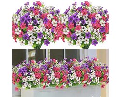 Kunstbloemen Bundel voor Balkon en Tuin - UV-bestendig en Realistisch