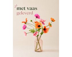 Kunstbloemen - Poppy Mix - Zijden bloemen- kunstbloemen boeket MET vaas - Moederdag cadeau