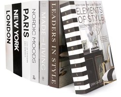 Kunstboeken set - decoratie voor elk interieur - 7 stuks - hoogwaardig papier