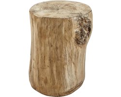 Kunstboom stronk kruk beton accent einde bijzettafel ronde faux houten zitplaatsen voor binnen buiten tuin natuurlijk. bijzettafel buiten