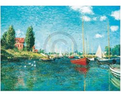 Kunstdruk Claude Monet - Red Boats 80x60cm
