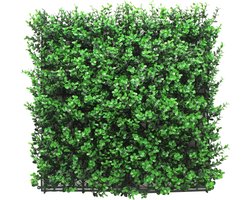 Kunsthaag Paneel voor Balkon en Tuin 50x50 cm Muurdecoratie met Realistische Groene Bladeren