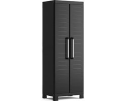 Kunsthars kledingkast met 4 legplanken Detroit Alto zwart 65 x 45 x 182 H cm