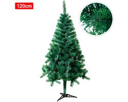 Kunstkerstboom 1,2m – Realistisch PVC, Dichte Takken, Inclusief Standaard, Binnen & Buiten