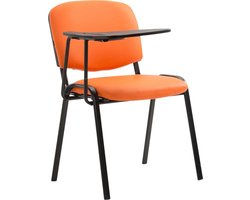 Kunstlederen stoel - Bureau - Klaptafel - Handig - Kunstleer - Oranje